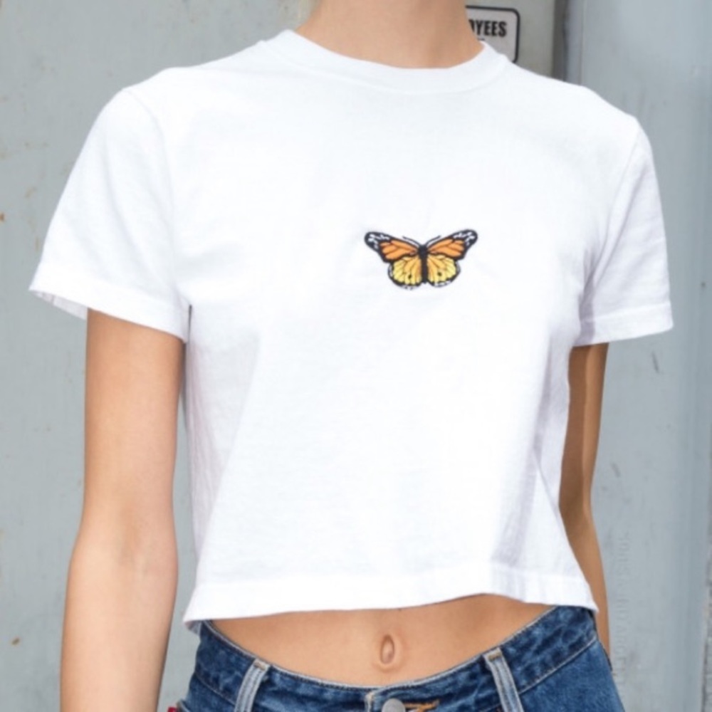 brandy melville butterfly tee